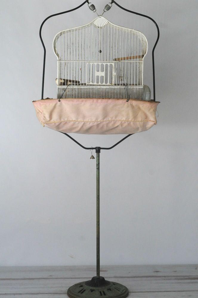Antique Bird Cage Stand