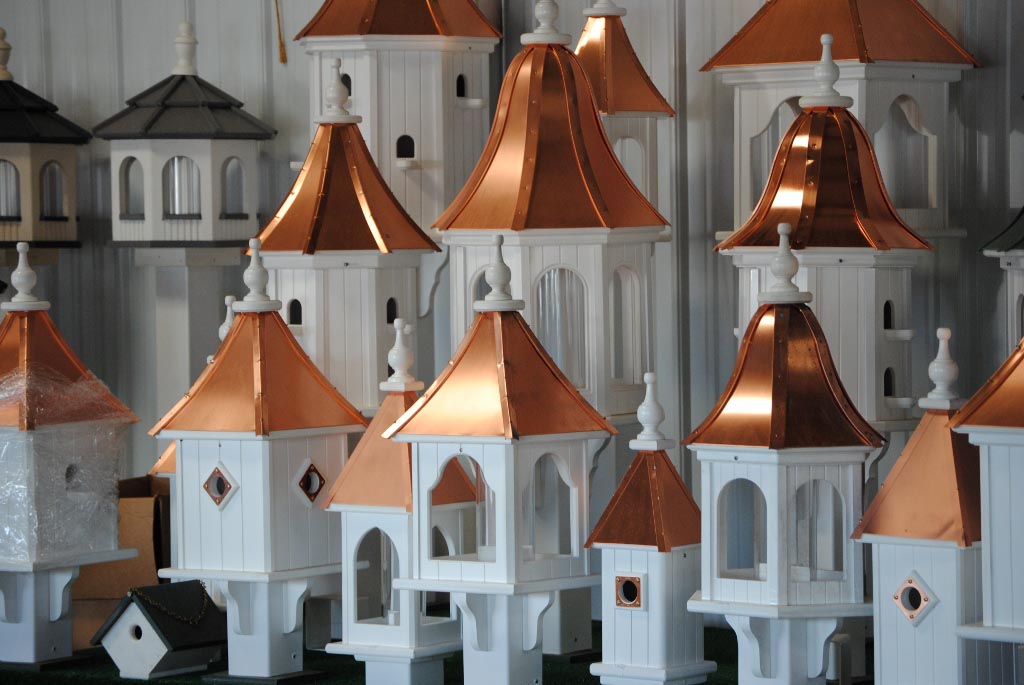 Copper Top Bird Feeders