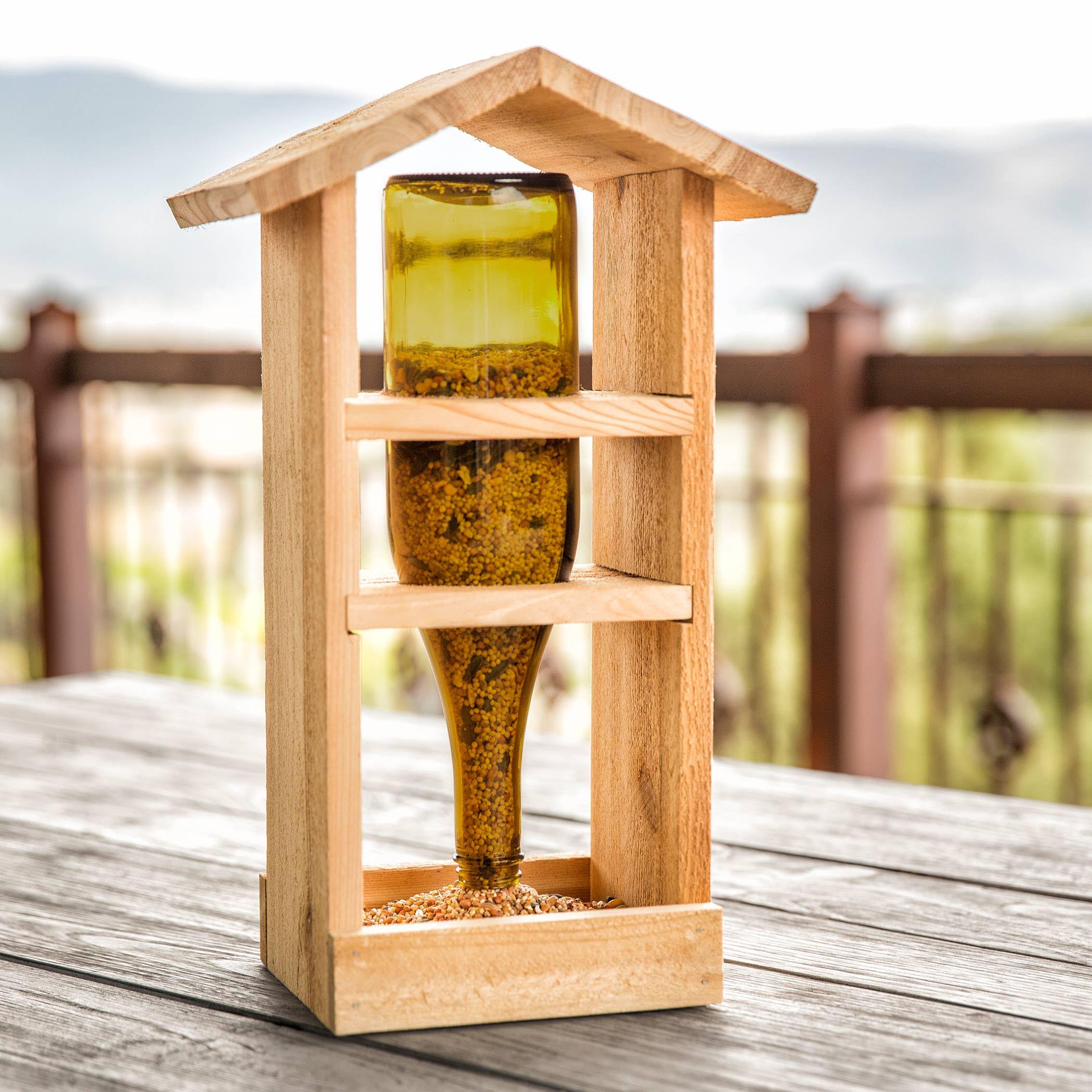 DIY Wooden Bird Feeders