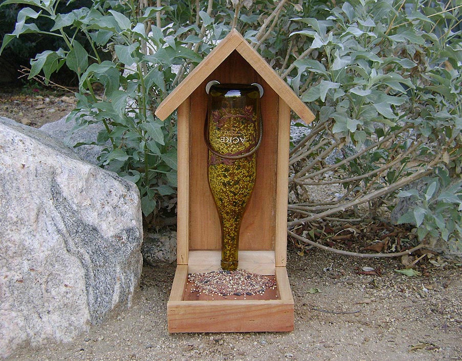 Handmade Glass Bird Feeders