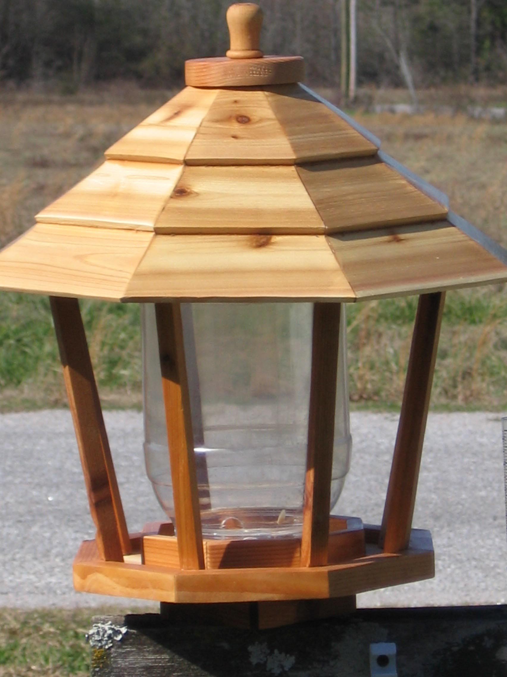 Large Cedar Gazebo Bird Feeder