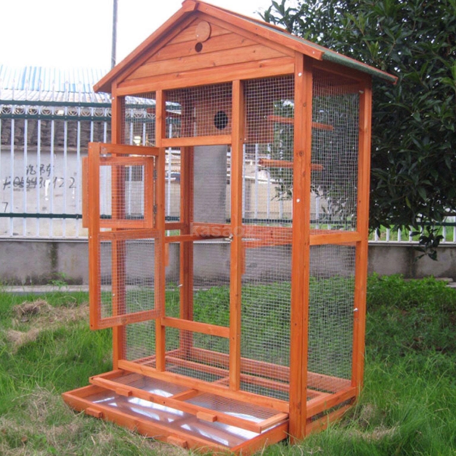 Large Wooden Bird Cages