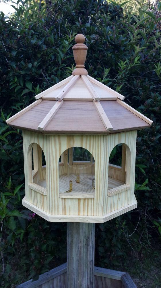 Large Wooden Gazebo Bird Feeders