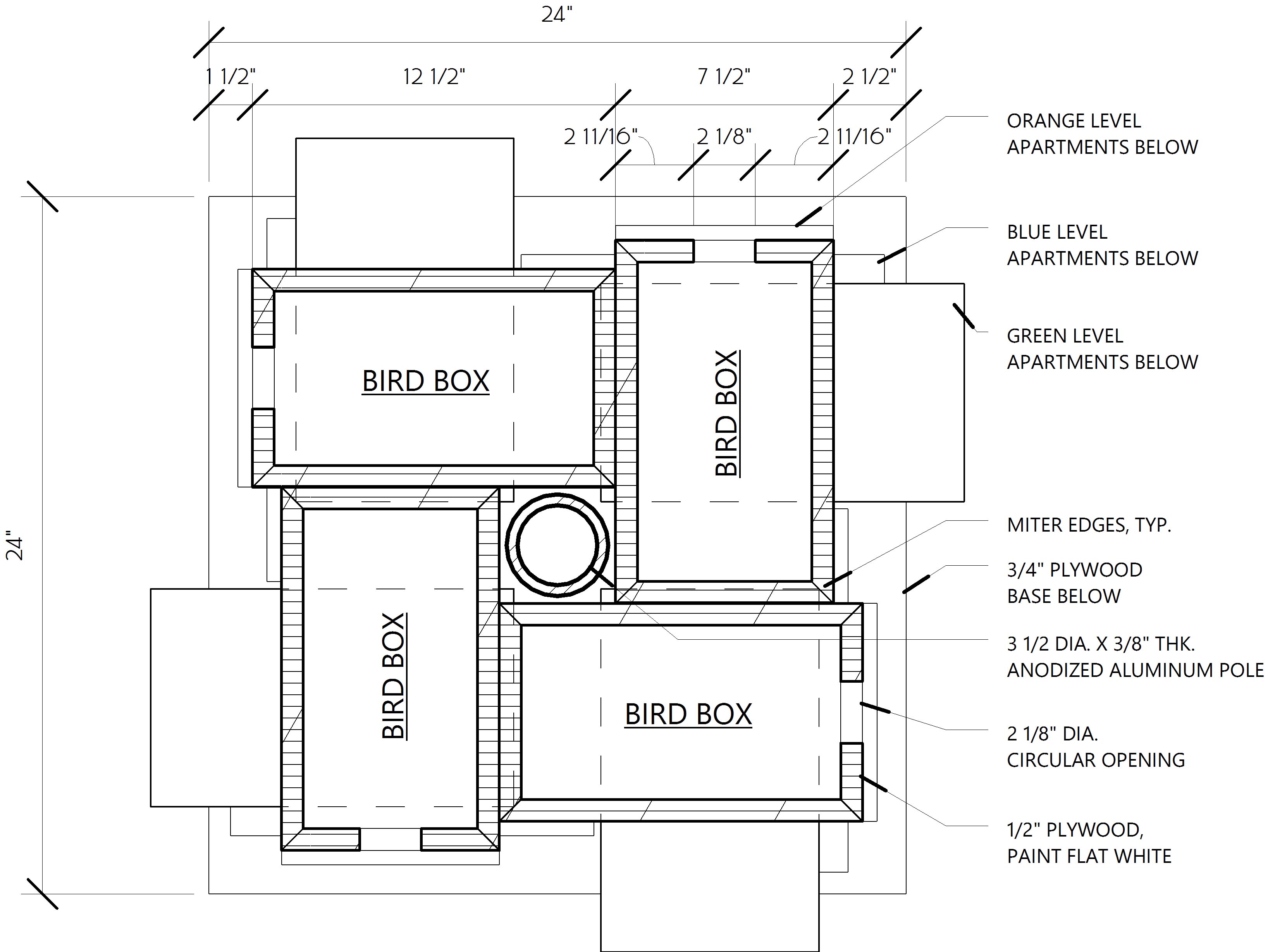 Martin Bird House Blueprints