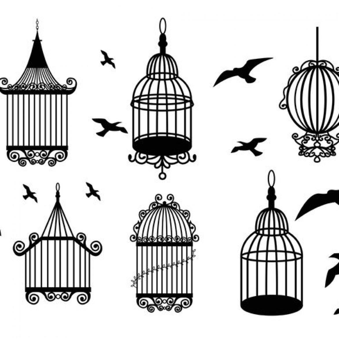 Old Antique Bird Cages