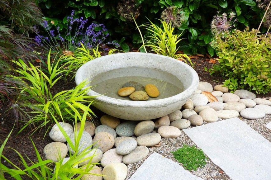 Stone Bird Bath Top