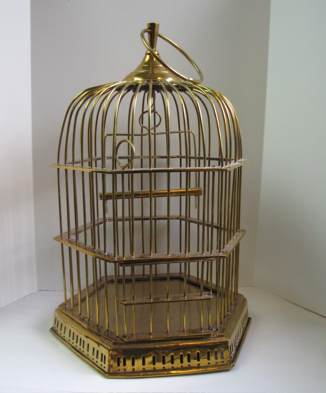 Victorian Brass Bird Cage