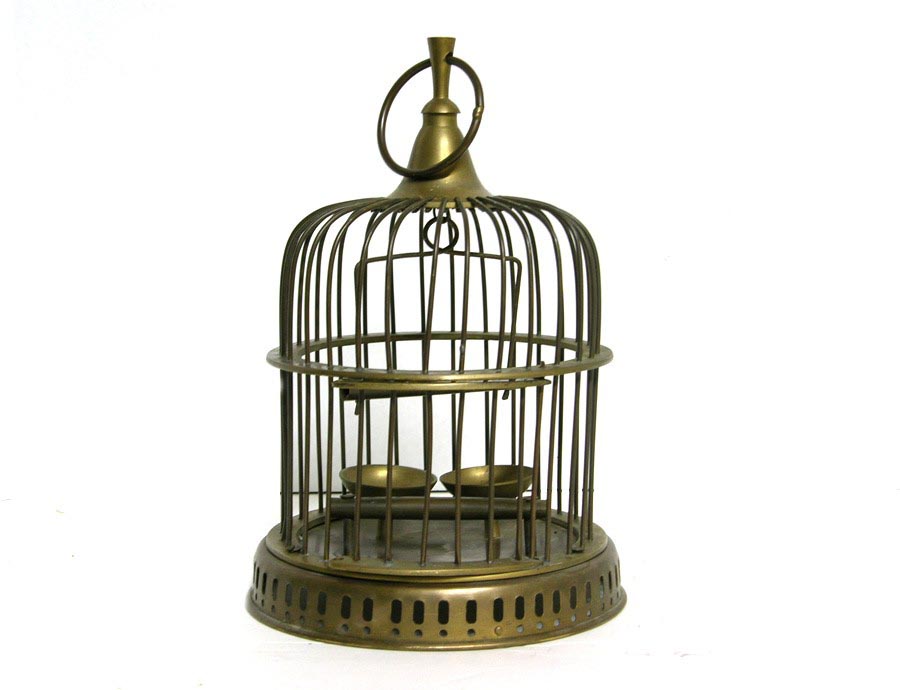 Vintage Brass Bird Cage