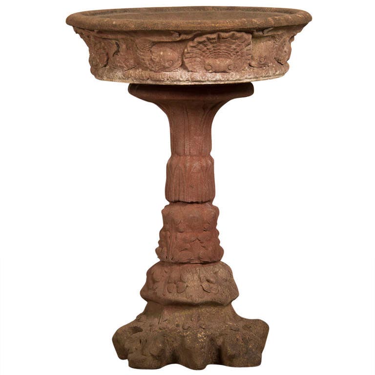 Vintage Stone Bird Bath