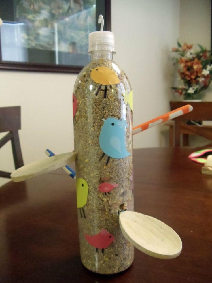 Water Bottle Bird Feeder Craft