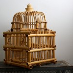 Wooden Bamboo Rattan Bird Cage