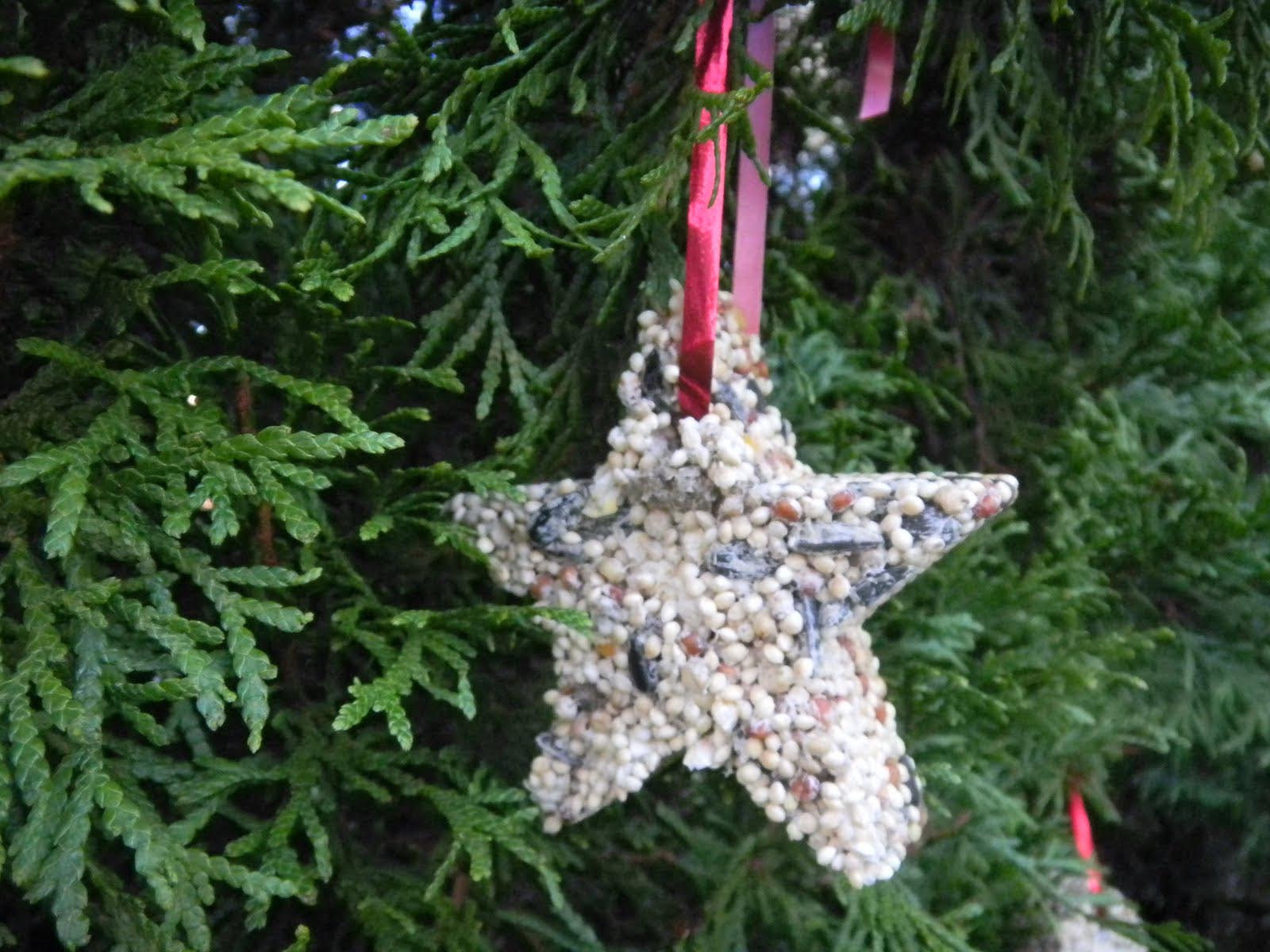 Peanut Butter Bird Seed Ornaments